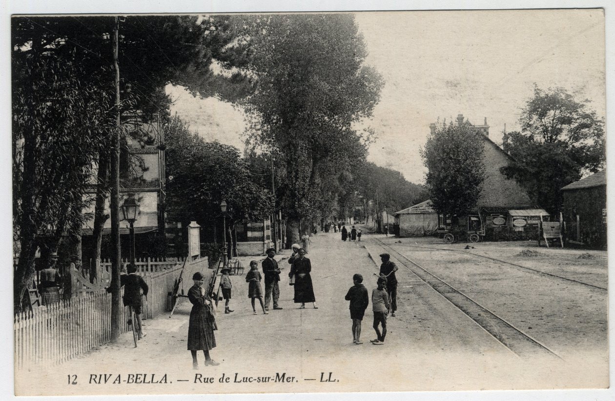 Normandie, Calvados (14), Ouistreham : vue de la rue de Luc-sur-Mer à Riva-Bella - Unbekannt