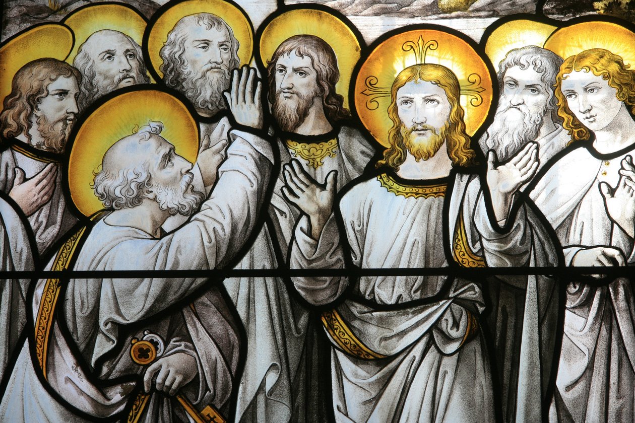 Église Notre-Dame de Beaune, vitrail : Saint Pierre proteste de sa fidélité au Christ, Beaune, France - Unbekannt