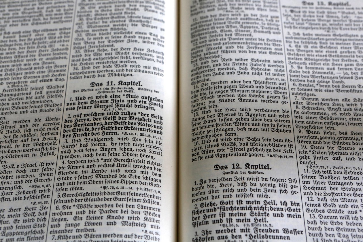 Obersteinbach, Bas-Rhin, France, le 29/5/2014 - Bible. Temple luthérien. - Unbekannt