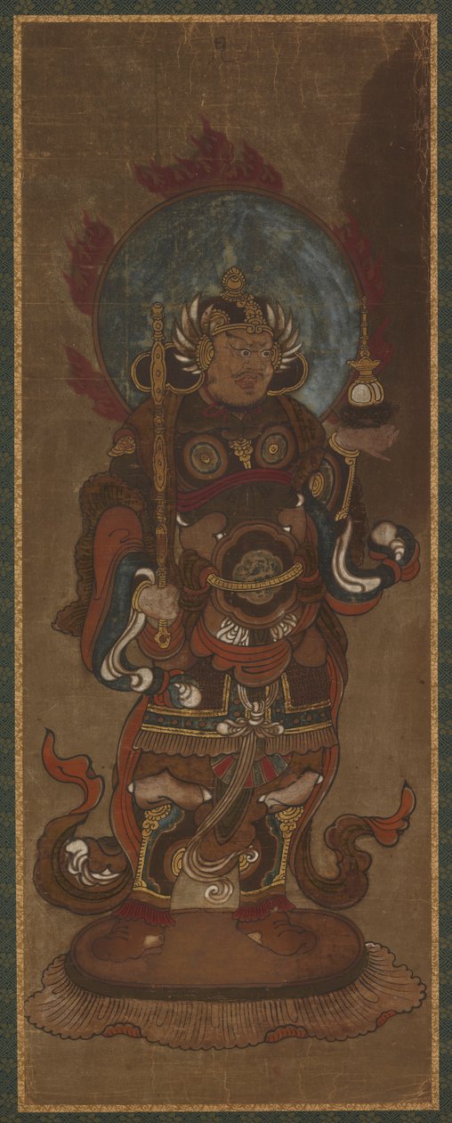 Un des douze deva : Bishamon-ten Vaisravana, fin du XVe-début du XVIe siècle - Unbekannt