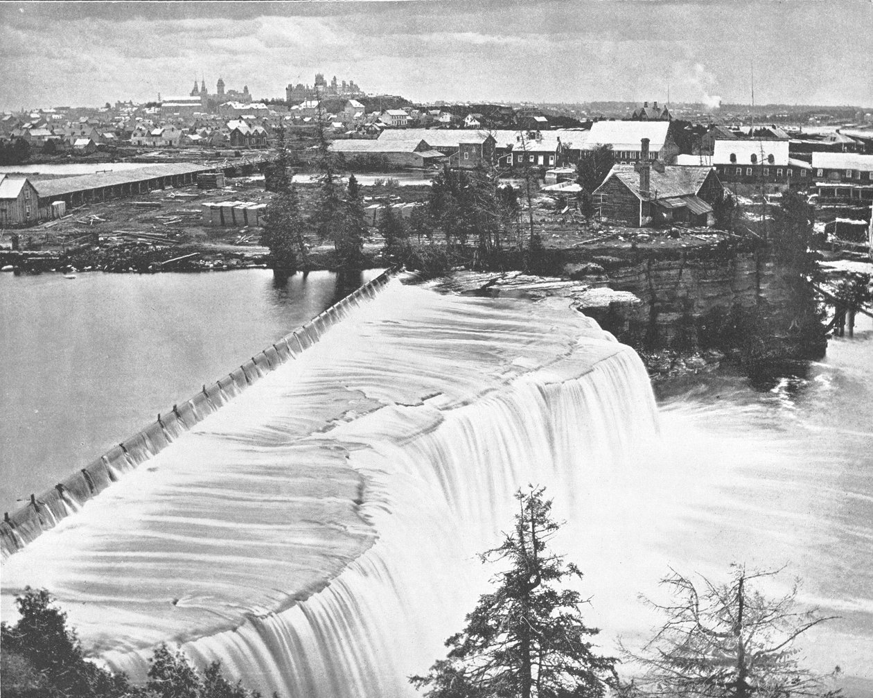 Ottawa, Canada, depuis les chutes Rideau, vers 1900 - Unbekannt