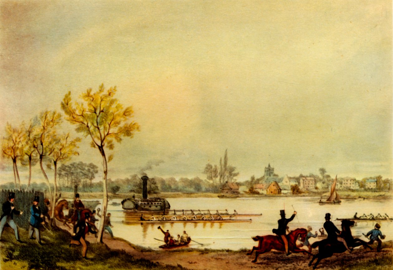 Course de bateaux Oxford et Cambridge, 19ème siècle - Unbekannt