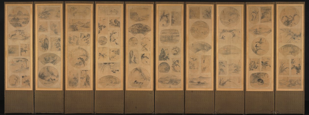 Peinture de Cent Thèmes recto, fin des années 1800 - Unbekannt