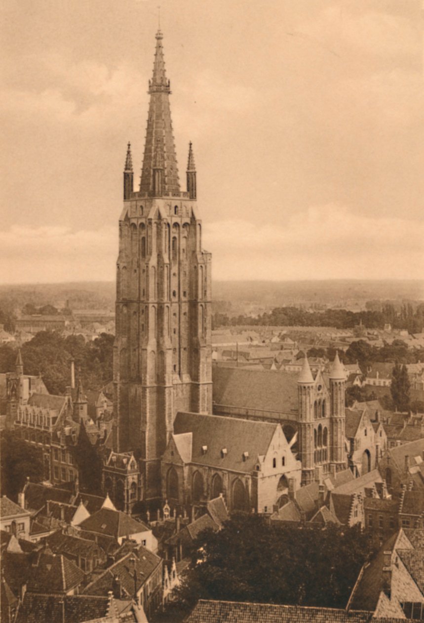 Panorama et Église Notre-Dame, vers 1928 - Unbekannt