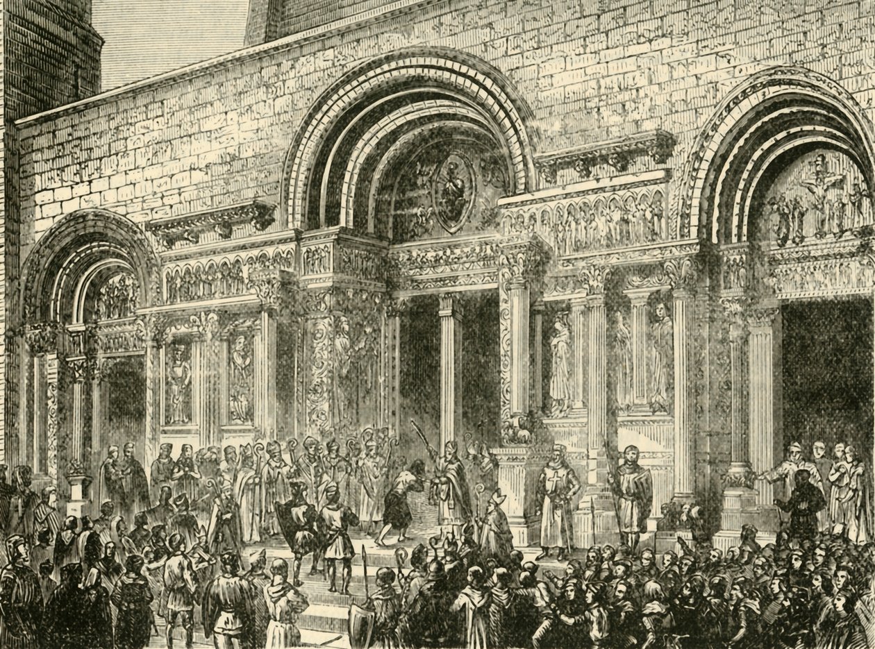 Pénitence de Raymond VI, comte de Toulouse, vers 1209, 1890 - Unbekannt