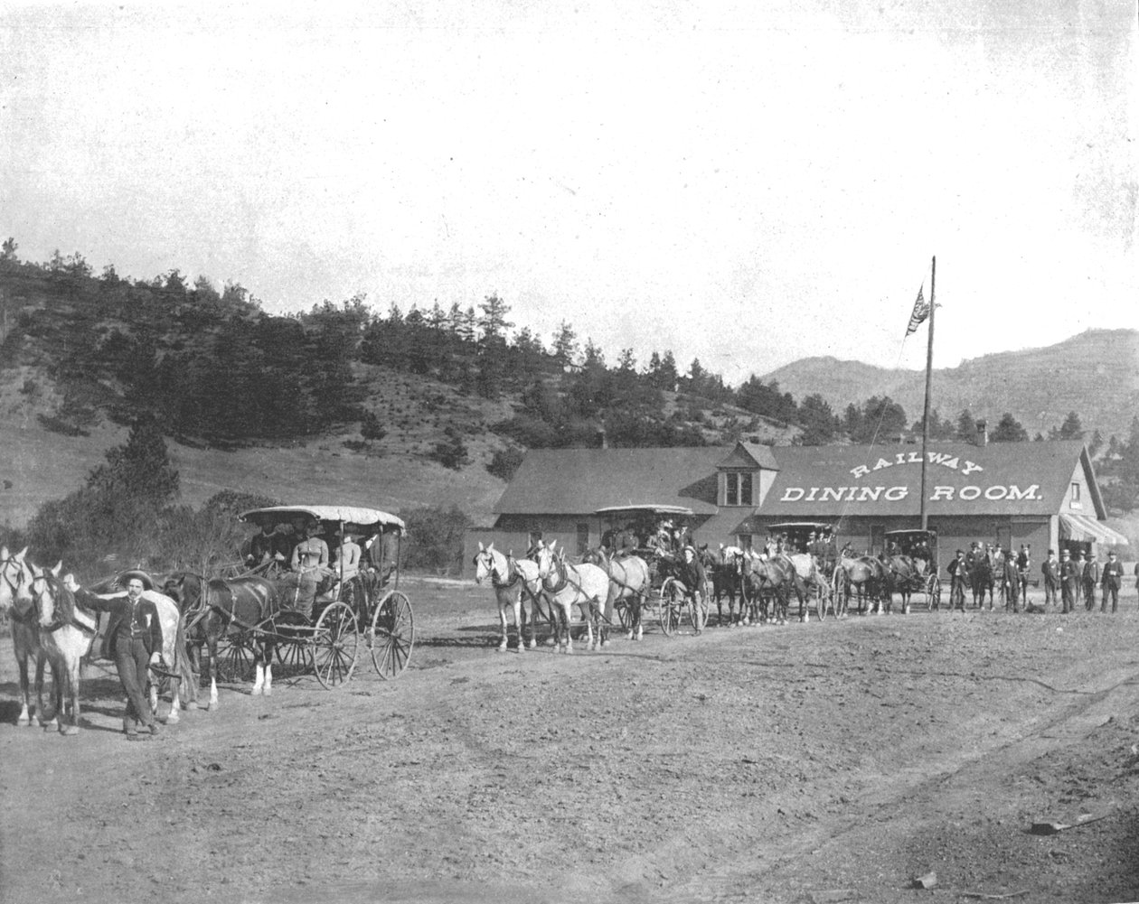Route à péage de Pikes Peak, Colorado, USA, vers 1900 - Unbekannt