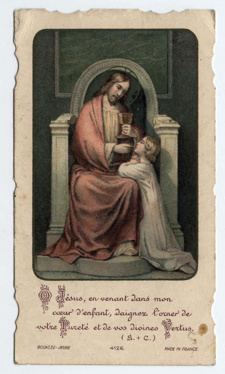 Image pieuse : Jésus donne l