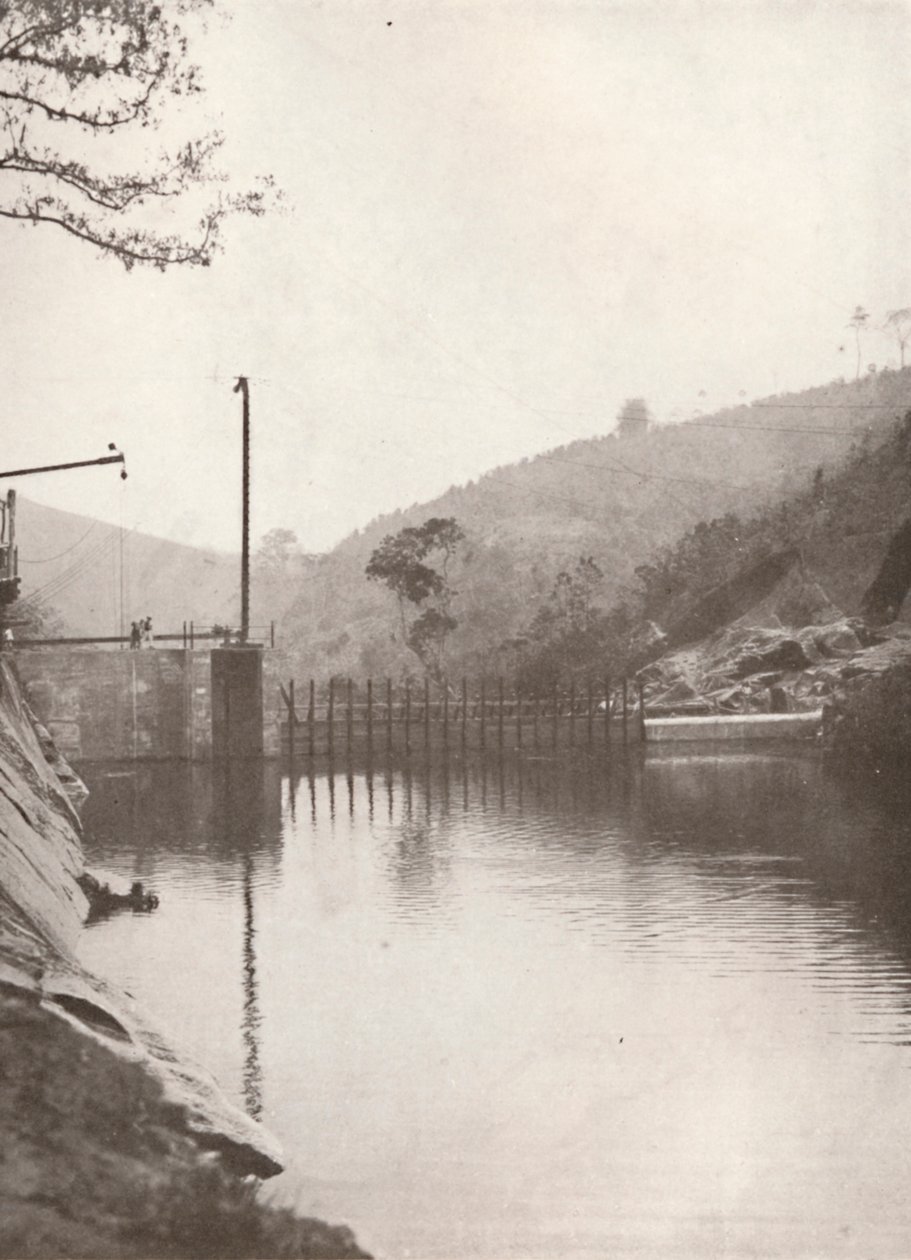 Barrage de dérivation de Pirahy en amont des travaux de Rio Light and Power, 1914 - Unbekannt