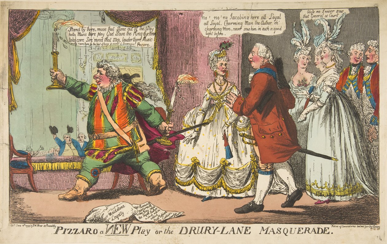 Pizzaro une nouvelle pièce ou le bal masqué de Drury-Lane, 11 juin 1799 - Unbekannt