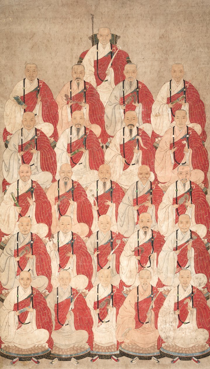 Portrait de moines bouddhistes de la secte Obaku, 1600s - Unbekannt