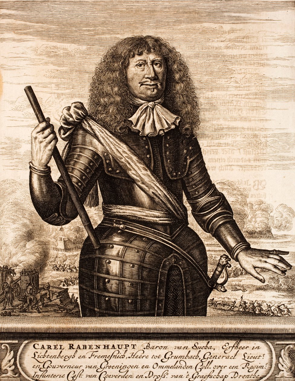 Portrait de Carl von Rabenhaupt 1602-1675 De: Schauplatz des Krieges, 1675 - Unbekannt