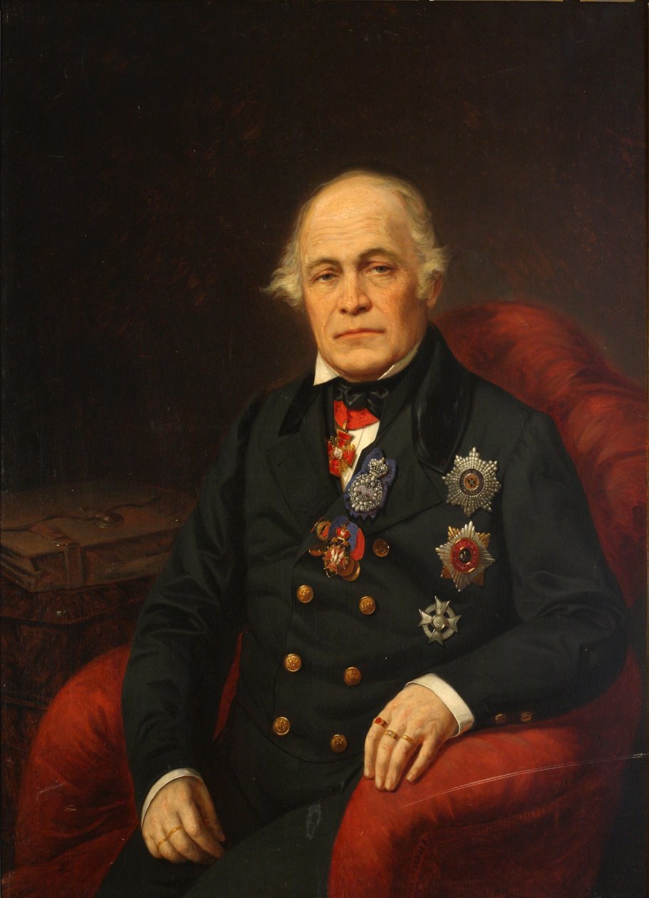 Portrait du comte Dmitry Nikolaïevitch Bludov, milieu du XIXe siècle - Unbekannt