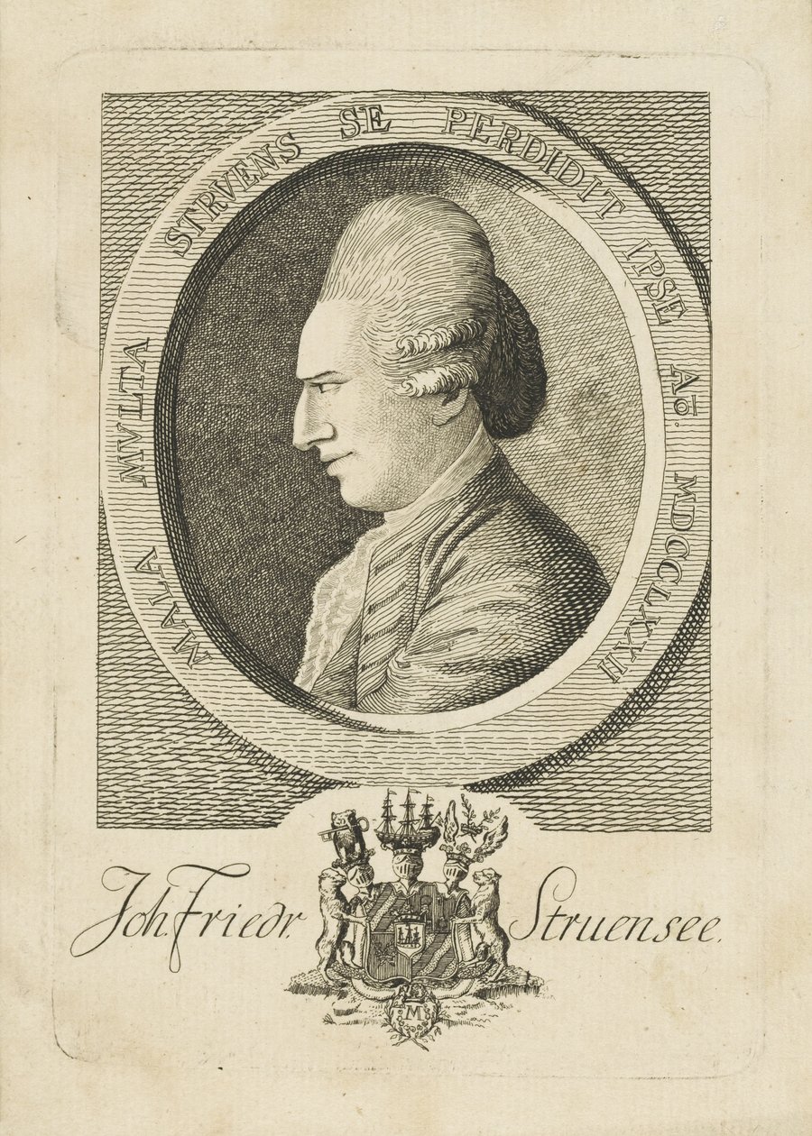 Portrait du comte Johann Friedrich Struensee 1737-1772, 1773 - Unbekannt