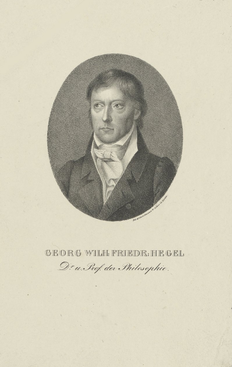Portrait de Georg Wilhelm Friedrich Hegel 1770-1831 - Unbekannt