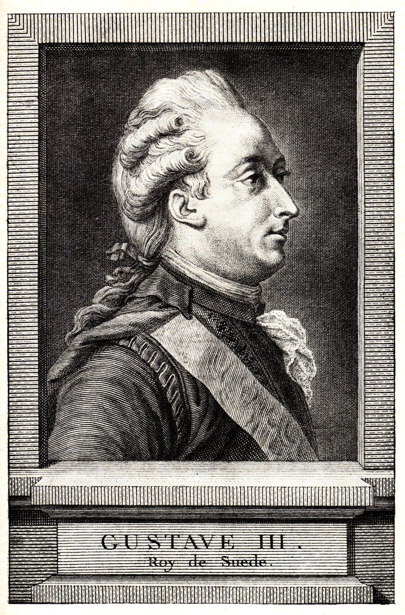 Portrait de Gustave III de Suède, début XIXe siècle - Unbekannt