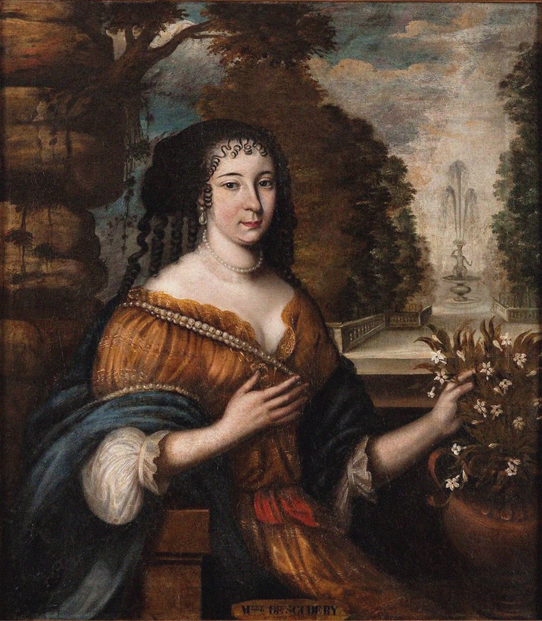 Portrait de Madeleine de Scudéry 1607-1701, 17ème siècle - Unbekannt