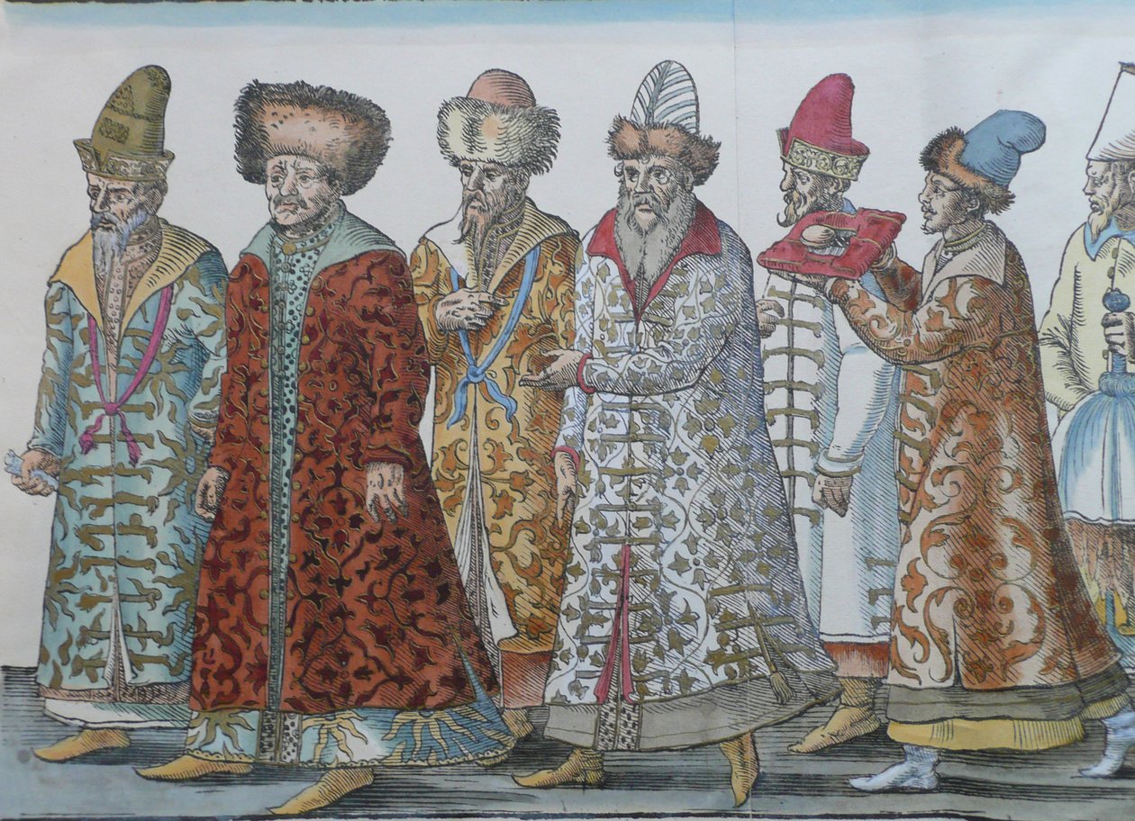 Portrait des monarques de Moscou Ivan III, Vassili III Ivanovitch, Ivan IV de Russie et leur entourage - Unbekannt