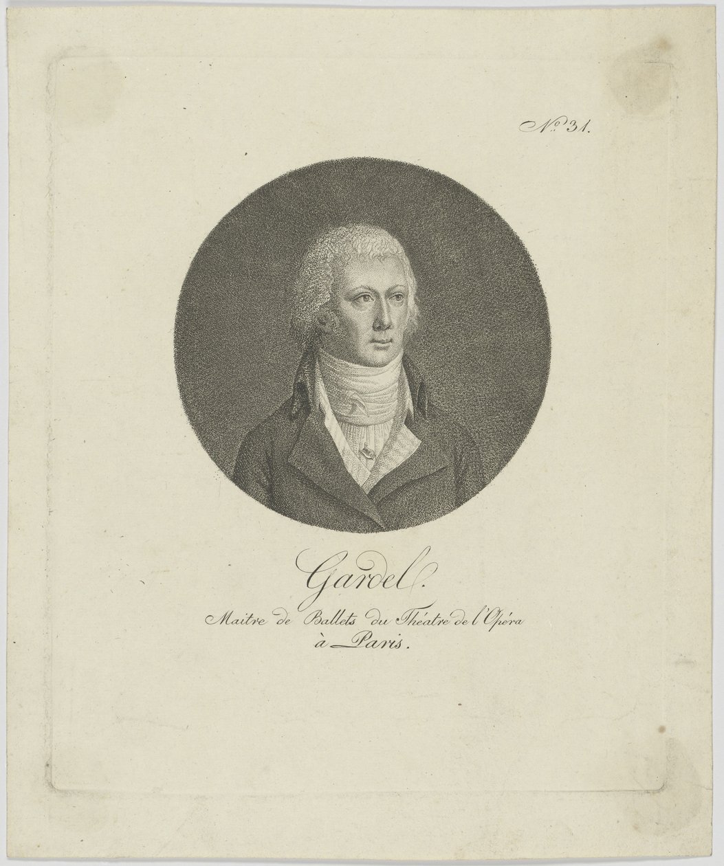 Portrait de Pierre-Gabriel Gardel 1758-1840, c. 1787 - Unbekannt