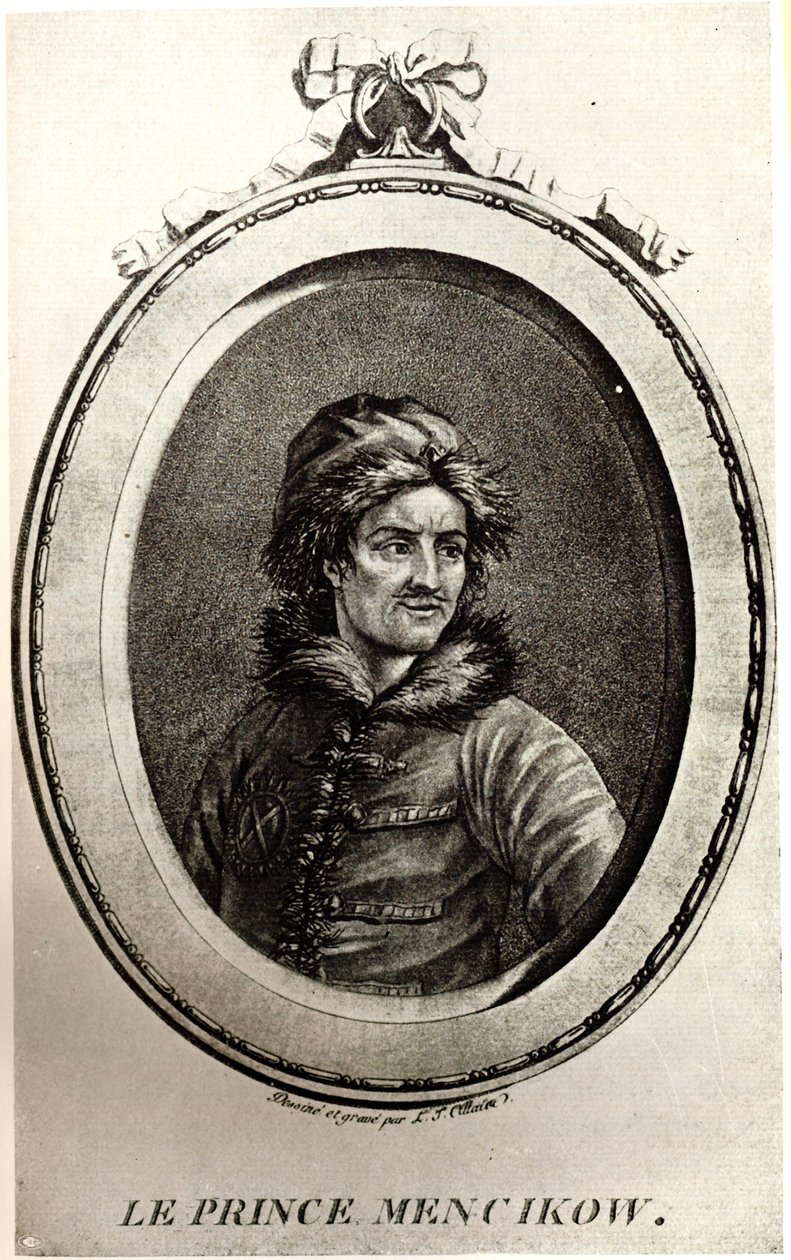 Portrait du prince Alexandre Danilovitch Menchikov 1673-1729 - Unbekannt