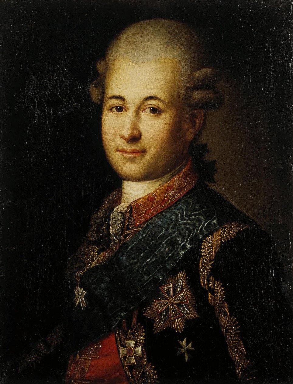 Portrait de Semyon Zorich 1745-1799, le favori de Catherine la Grande, fin du XVIIIe siècle - Unbekannt