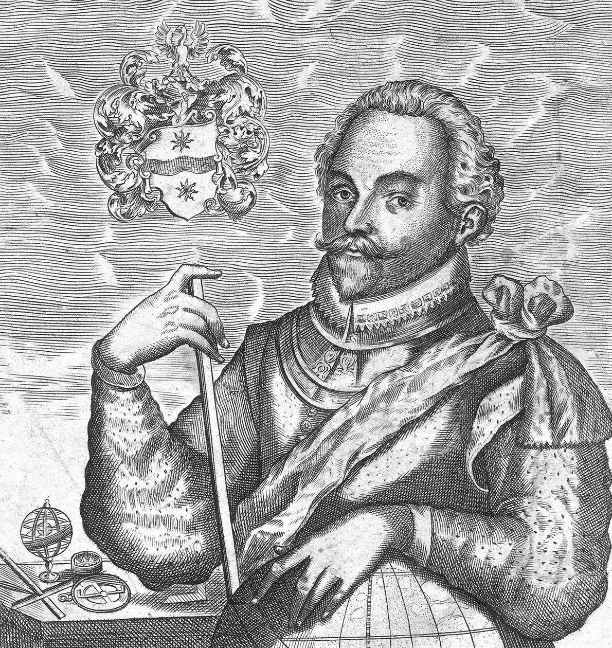 Portrait de Sir Francis Drake. Frontispice de The World Encompassed - Unbekannt