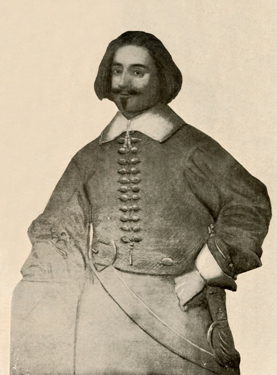 Portrait de Sir John Leverett, en manteau de buffle et bande de soldat simple, 1640-1660 - Unbekannt