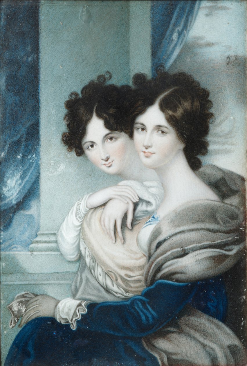 Portrait des sœurs princesses Anna Petrovna 1777-1805 et Ekaterina Petrovna 1783-1830 Lopukhin - Unbekannt
