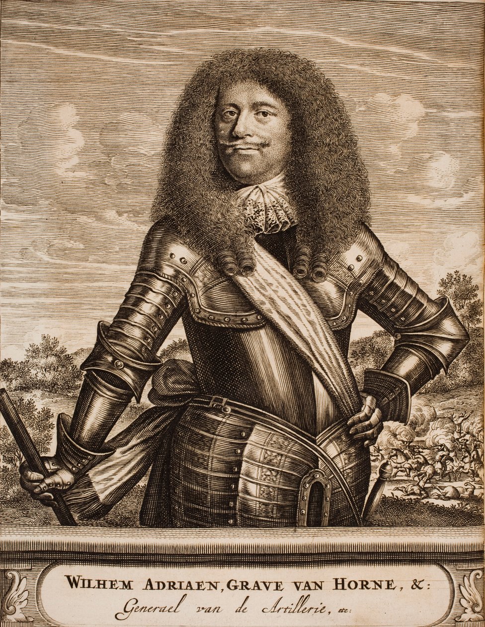 Portrait de Willem Adriaan II van Horne 1633-1694 De : Schauplatz des Krieges, 1675 - Unbekannt