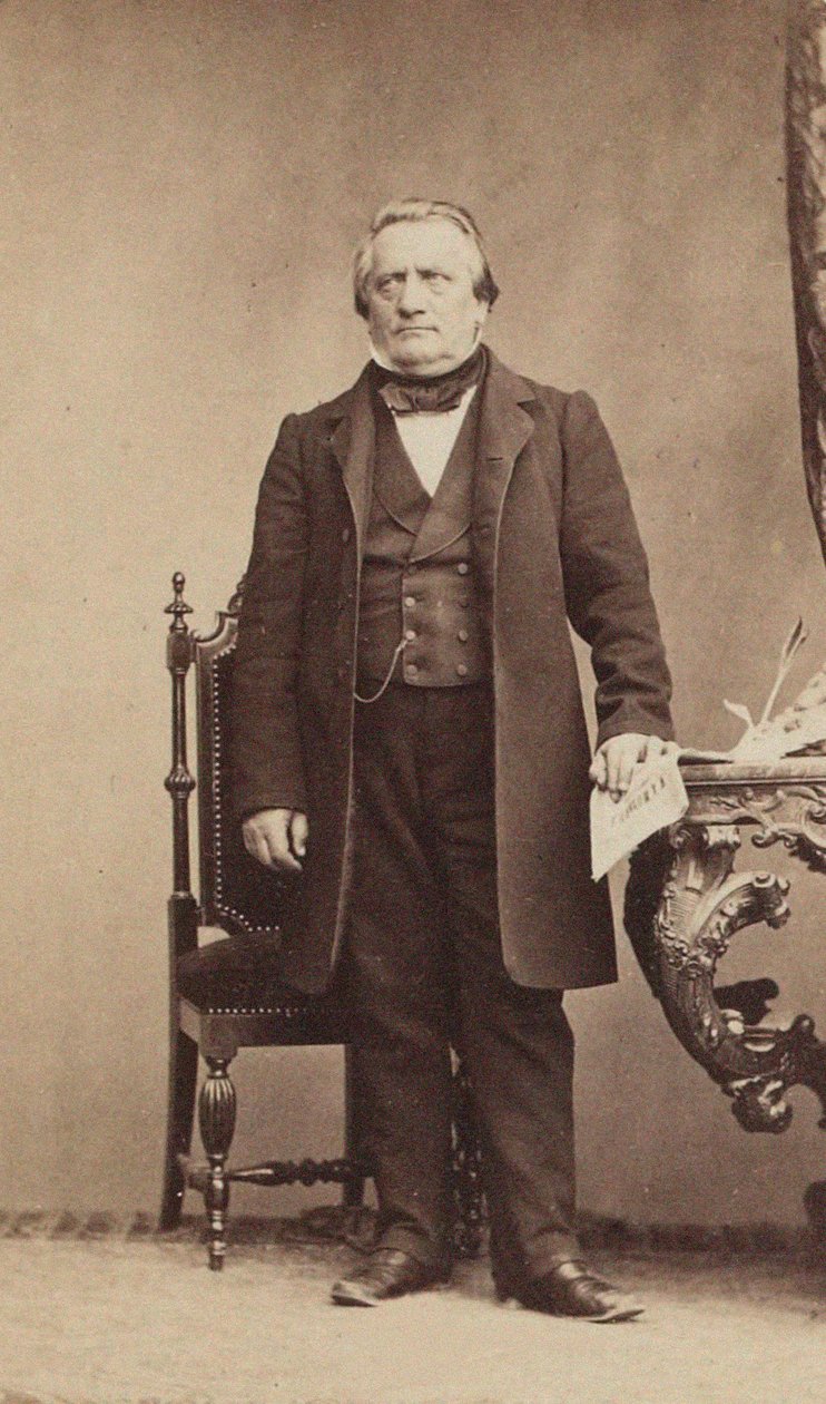 Portrait du compositeur Franz Lachner 1803-1890, vers 1850 - Unbekannt