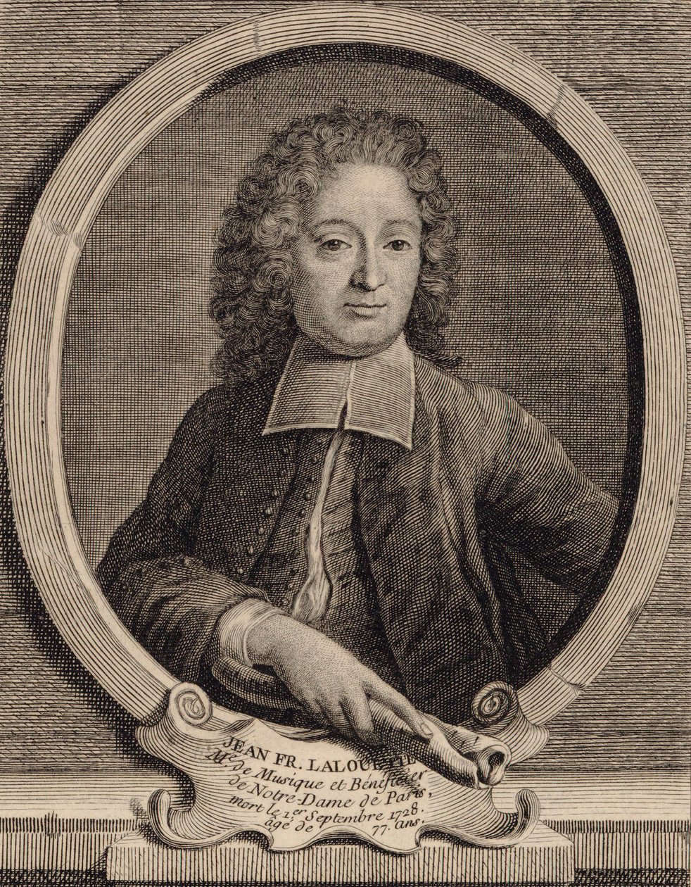 Portrait du compositeur Jean-François Lallouette 1651-1728 - Unbekannt