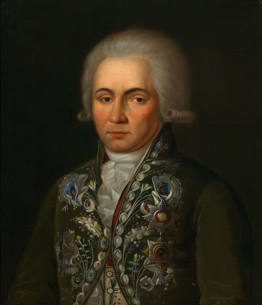 Portrait du poète Gavrila R. Derzhavin 1743-1816, années 1790 - Unbekannt
