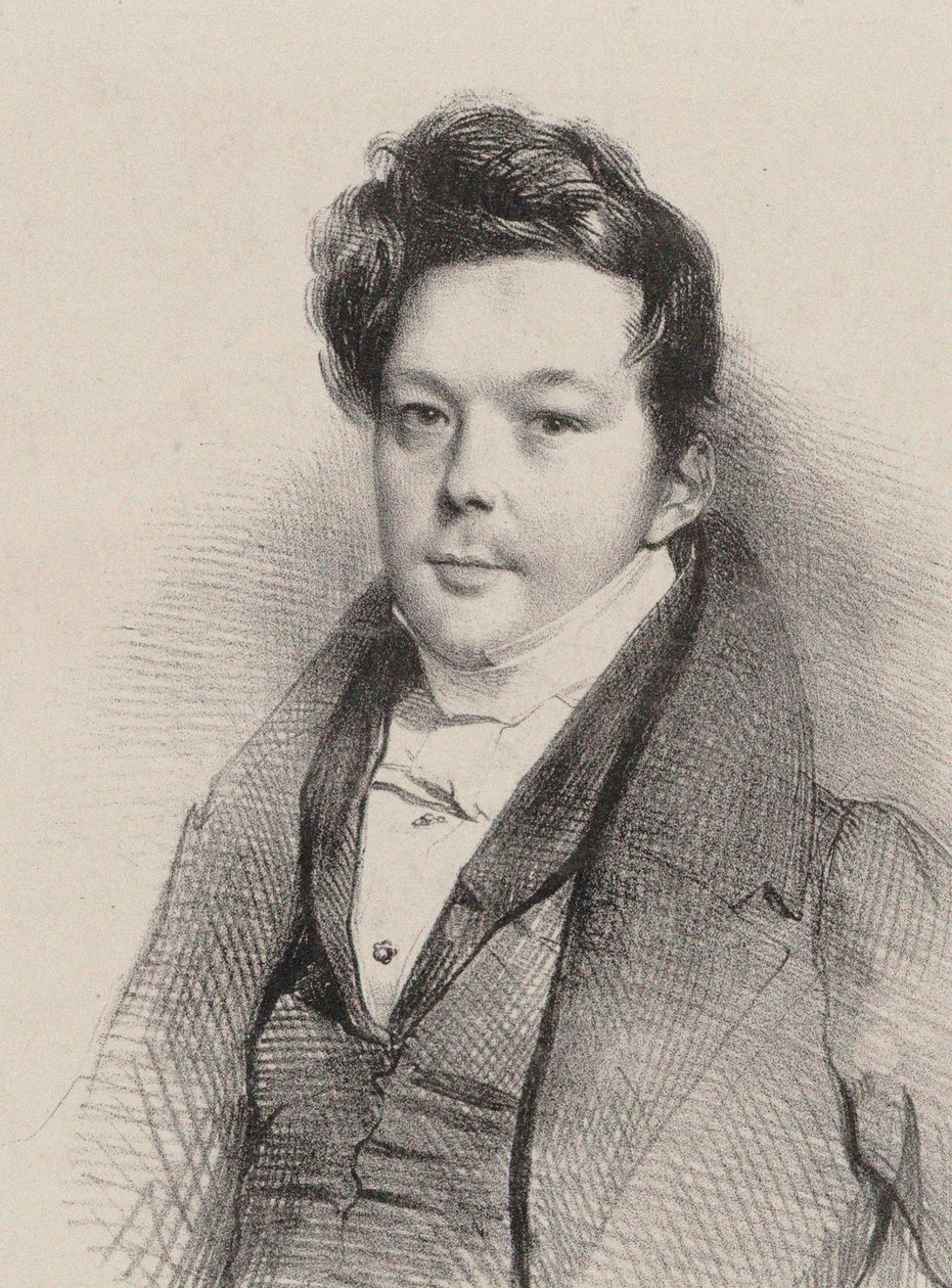 Portrait du compositeur Auguste-Mathieu Panseron 1796-1859, 1820 - Unbekannt