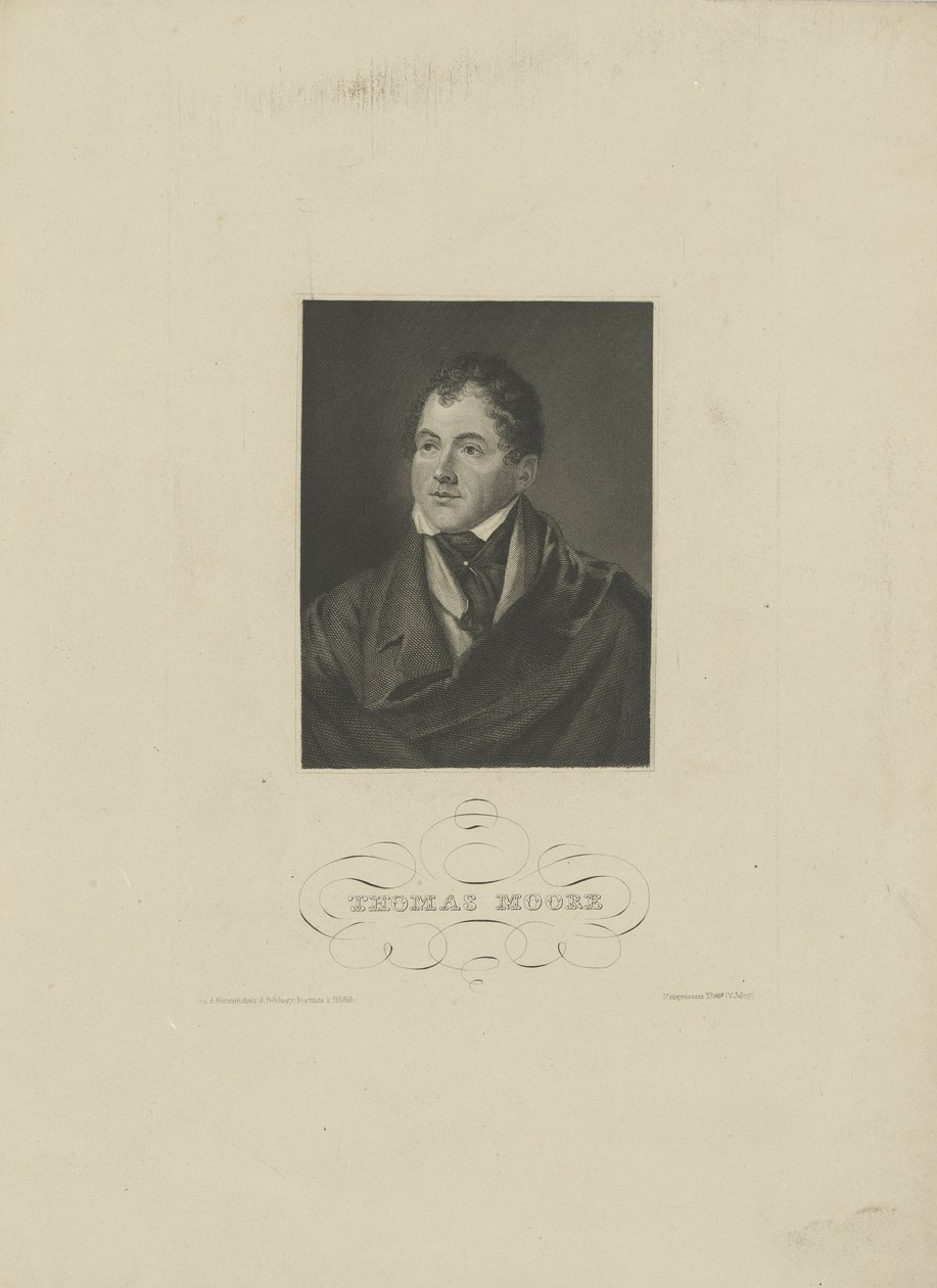Portrait du poète Thomas Moore 1779-1852, années 1830 - Unbekannt
