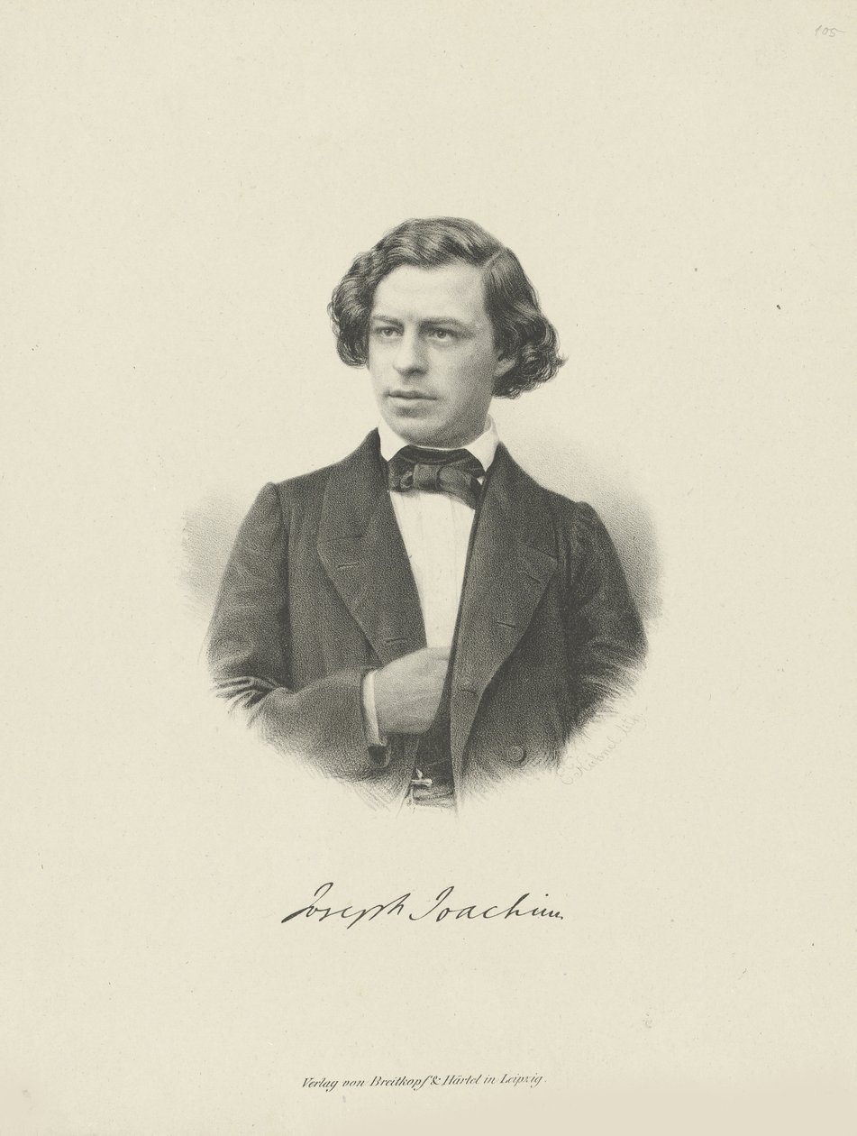 Portrait du violoniste et compositeur Joseph Joachim 1831-1907, vers 1855 - Unbekannt