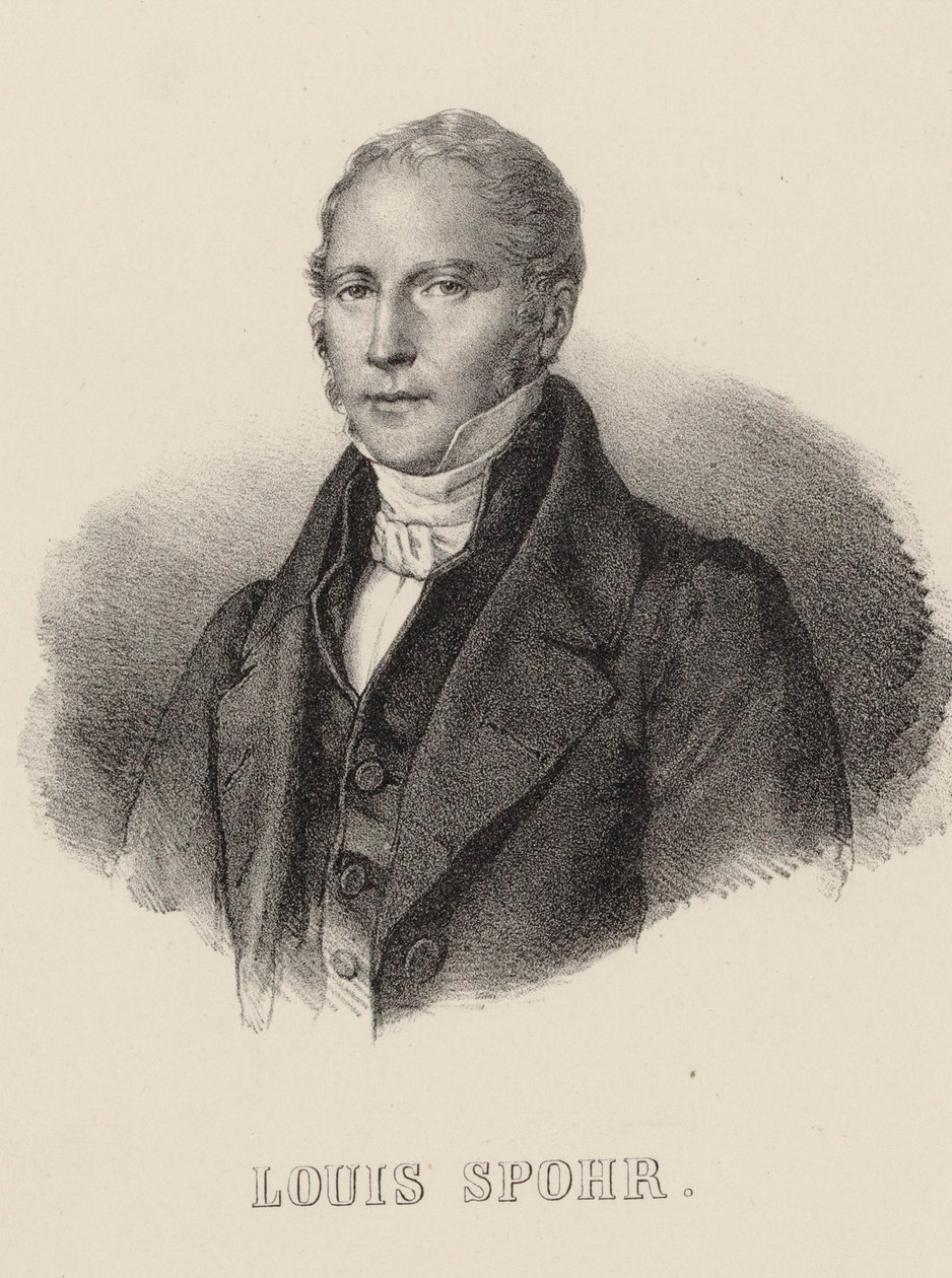 Portrait du violoniste et compositeur Louis Spohr 1784-1859 - Unbekannt