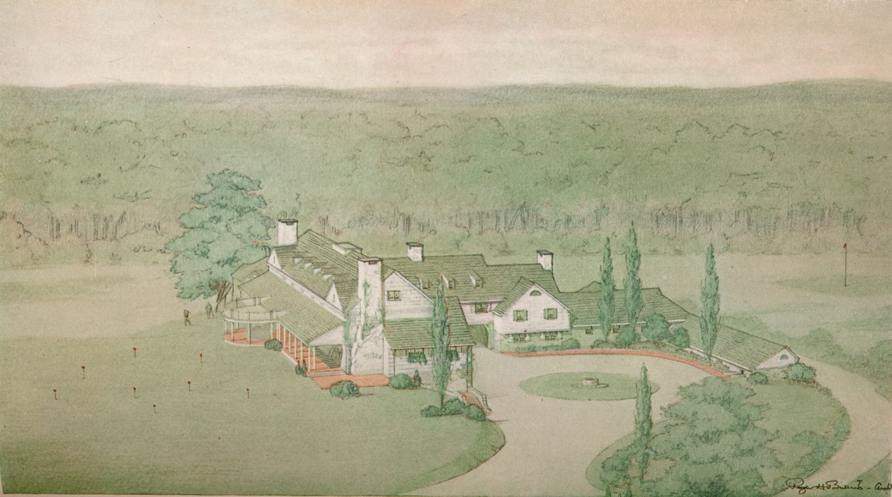 Étude préliminaire pour le Oakland Golf Club, Bayside, New York, 1925 - Unbekannt