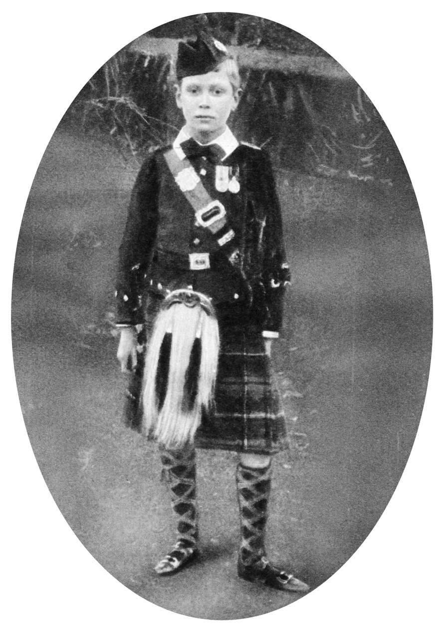 Le Prince Albert en costume écossais, Sandringham, Norfolk, 1909 - Unbekannt