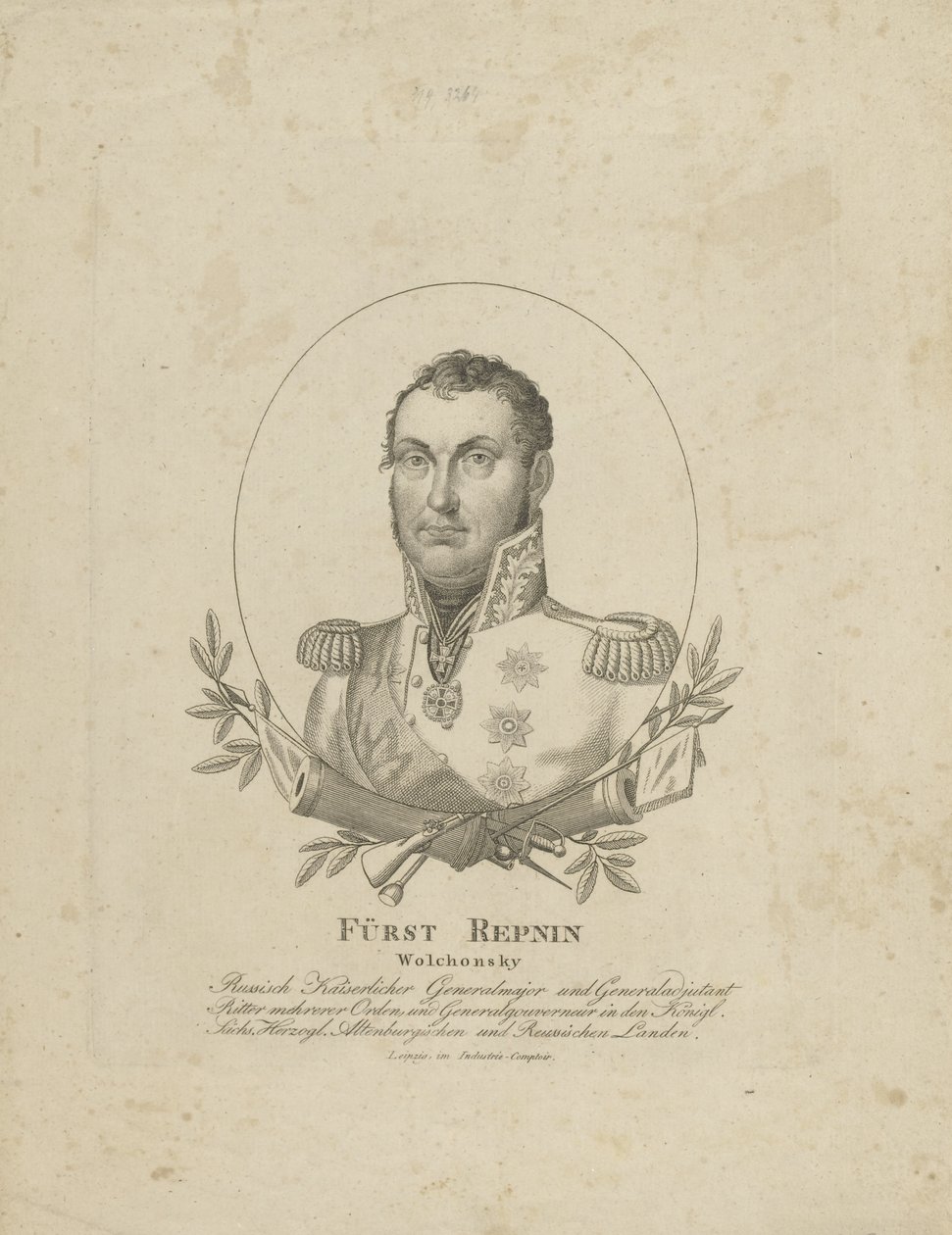 Prince Nikolaï Grigorievitch Repnine-Volkonski 1778-1845, vers 1820 - Unbekannt