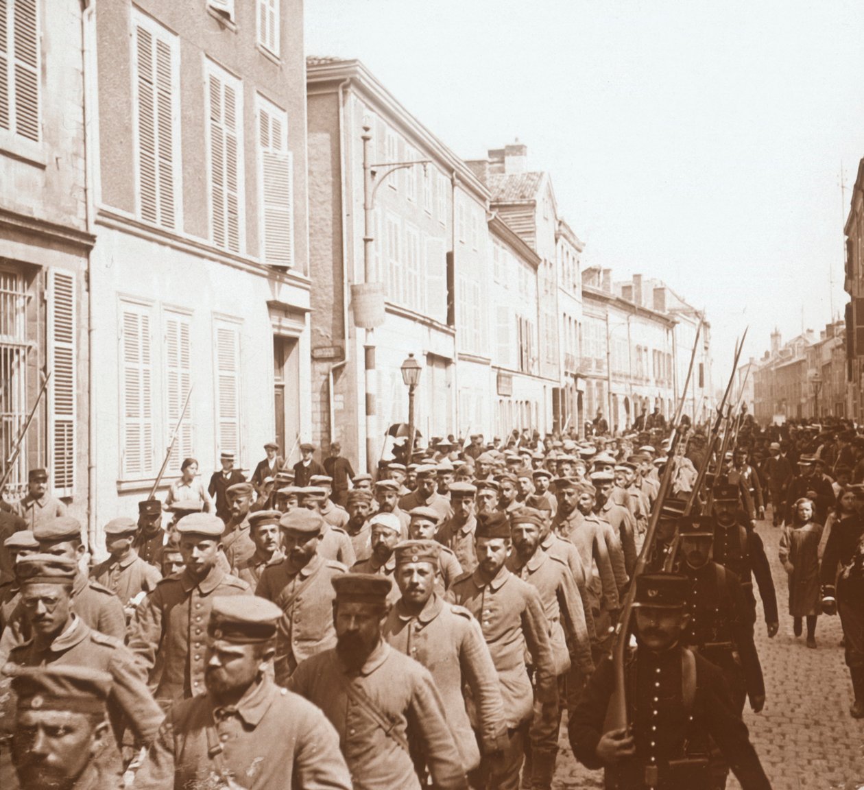 Prisonniers, Châlons, nord de la France, vers 1914-1918 - Unbekannt