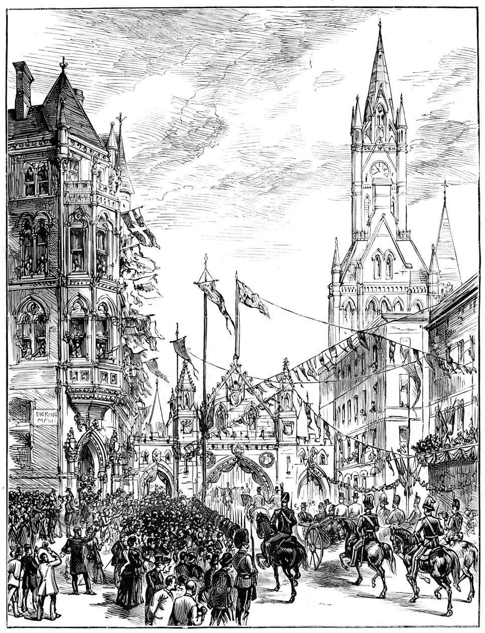 Procession approchant l