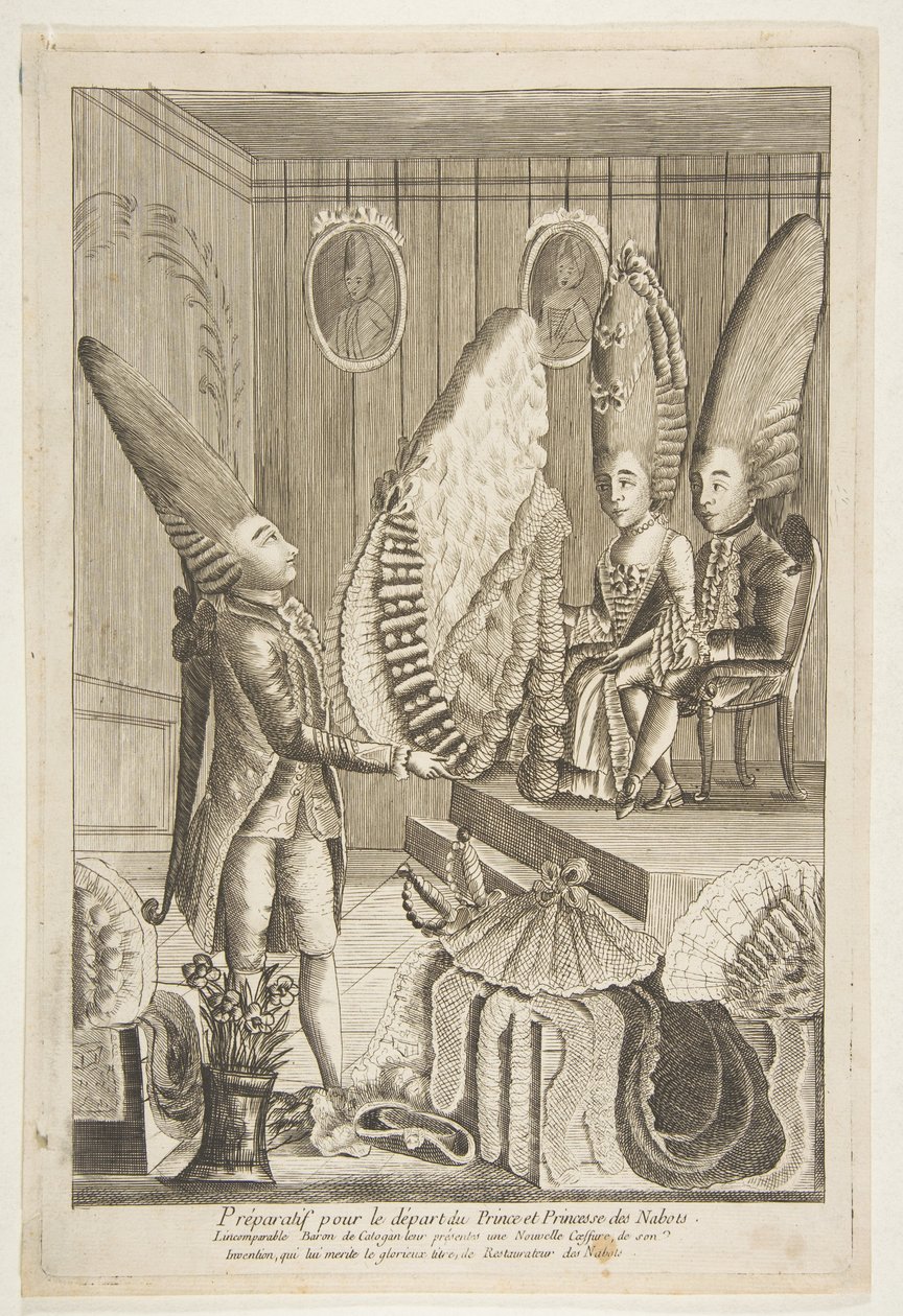 Préparatif pour le départ du Prince et Princesse des Nabots. Lincomparable Baron - Unbekannt