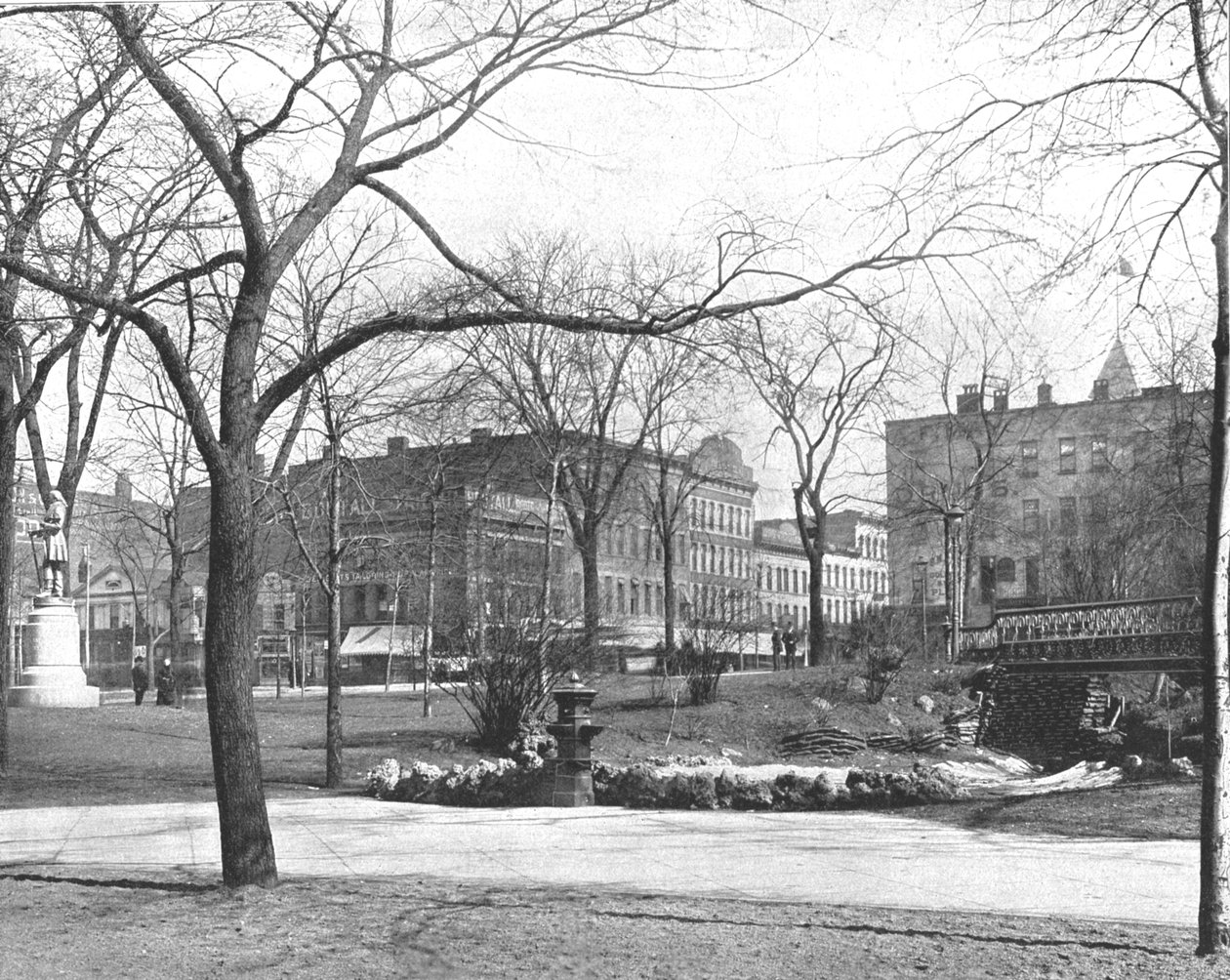 Place publique, Cleveland, Ohio, USA, vers 1900 - Unbekannt