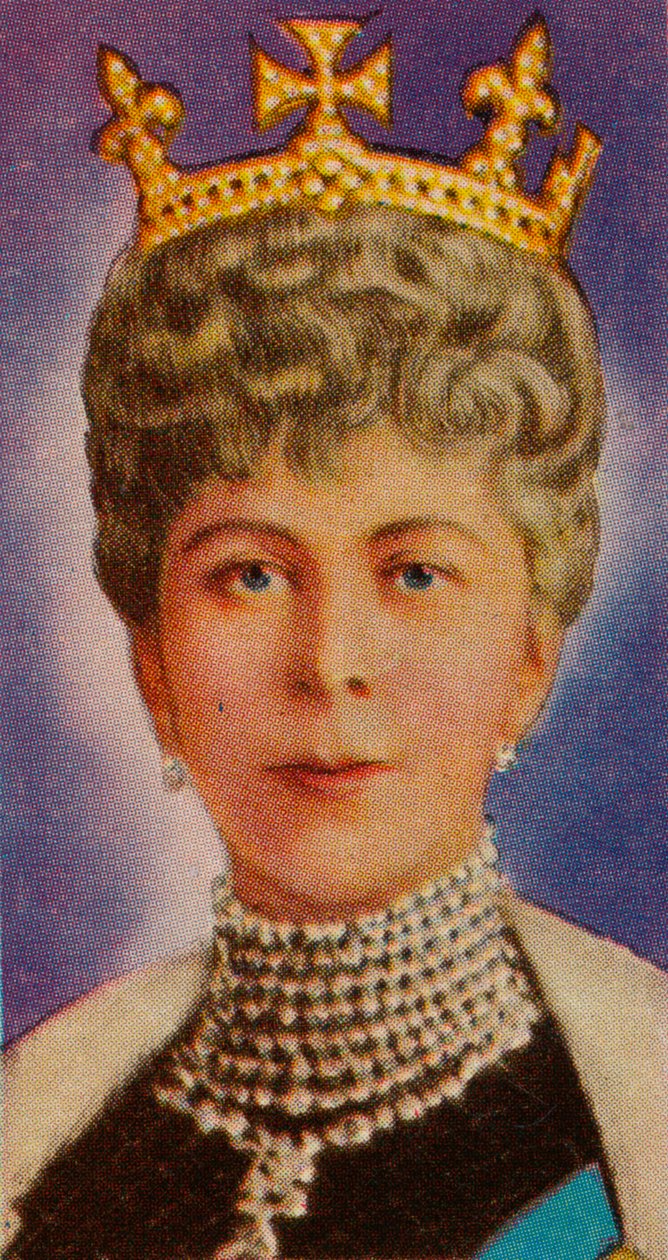 La reine Mary, épouse du roi George V, à sa première ouverture d