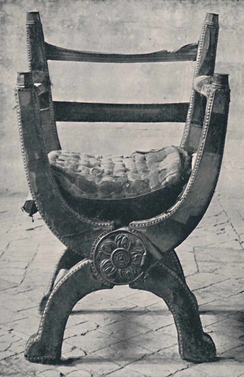 Chaise de la reine Mary dans la cathédrale de Winchester. A.D. 1554., 1928 - Unbekannt