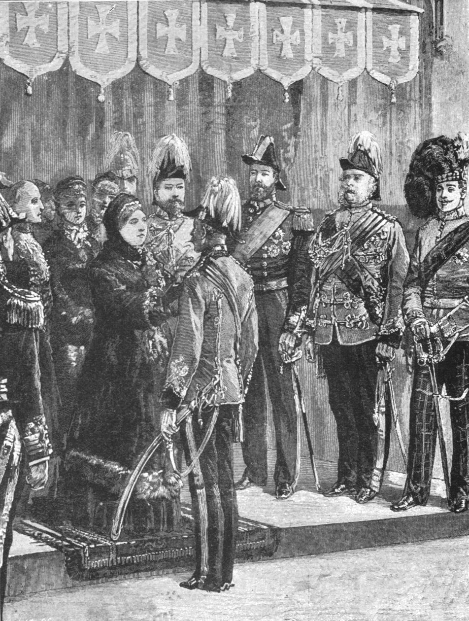 La Reine Victoria décorant des Officiers...à Windsor, 8 décembre 1879 - Unbekannt