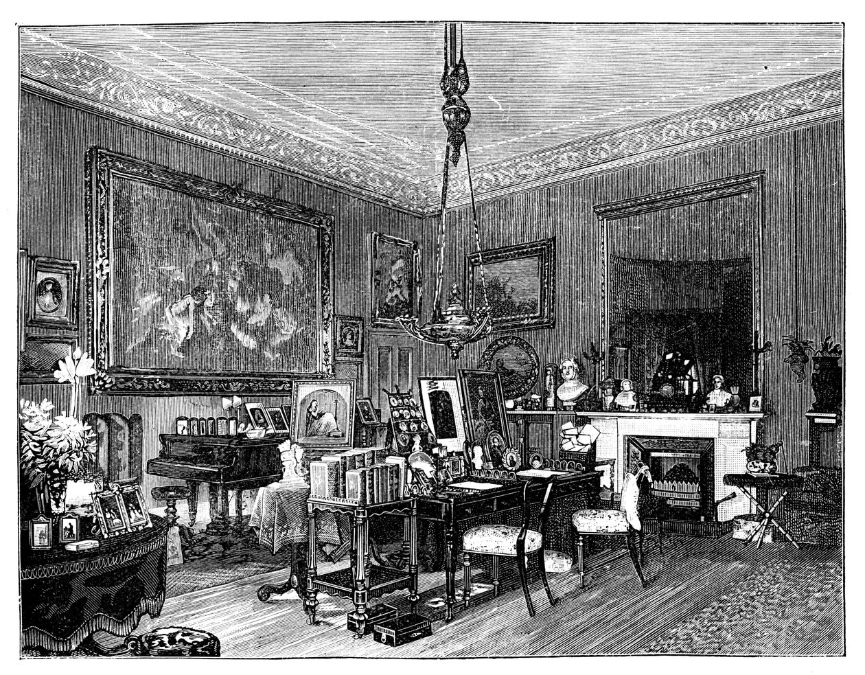 Salle de séjour privée de la reine Victoria, Osborne House, Île de Wight - Unbekannt