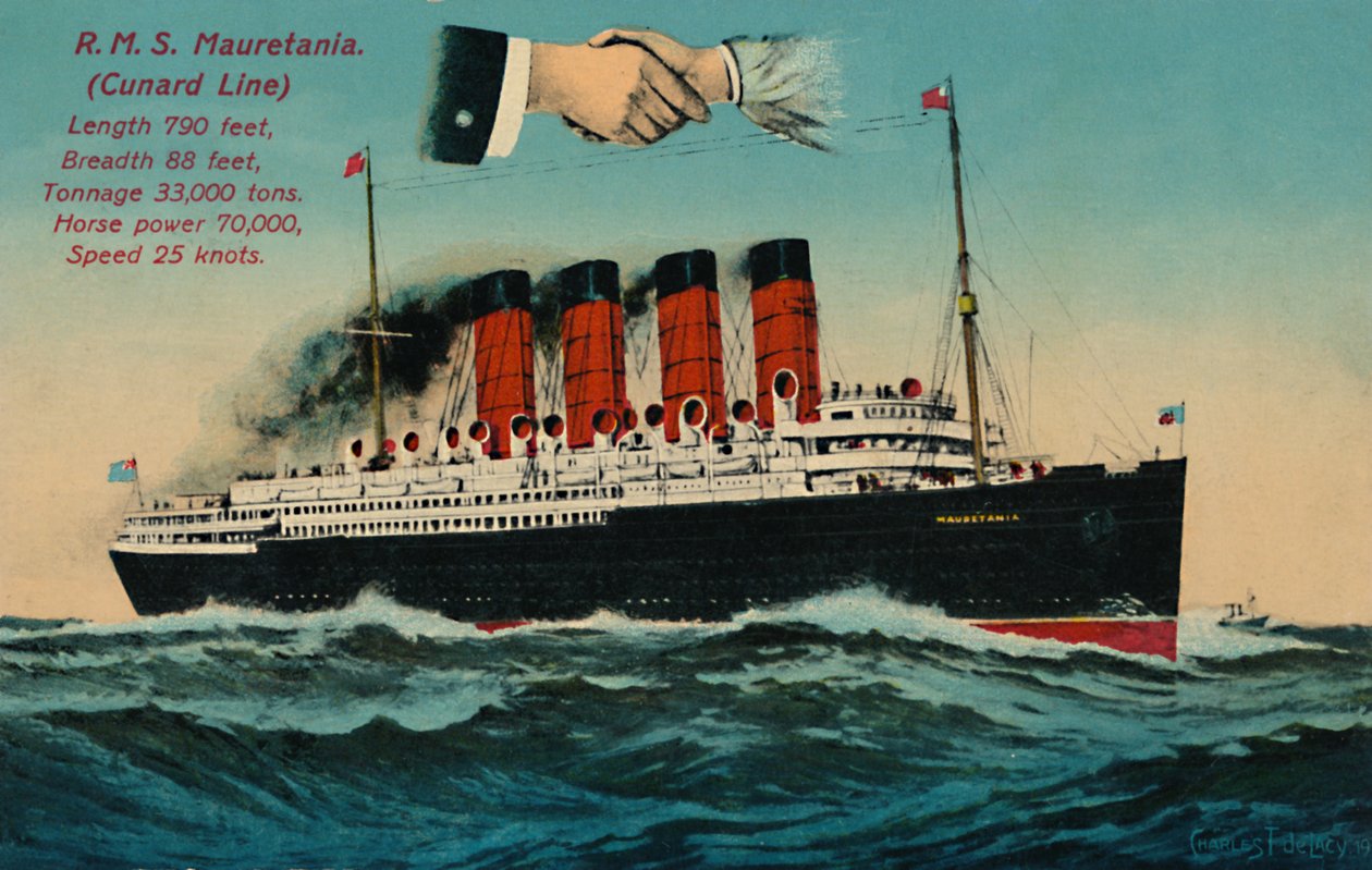 R.M.S. Mauretania. Cunard Line, vers 1930 - Unbekannt