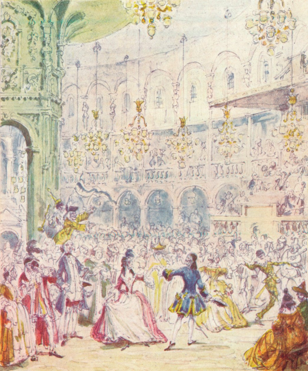 Randulph et Hilda dansant dans la Rotonde des Jardins de Ranelagh - Unbekannt