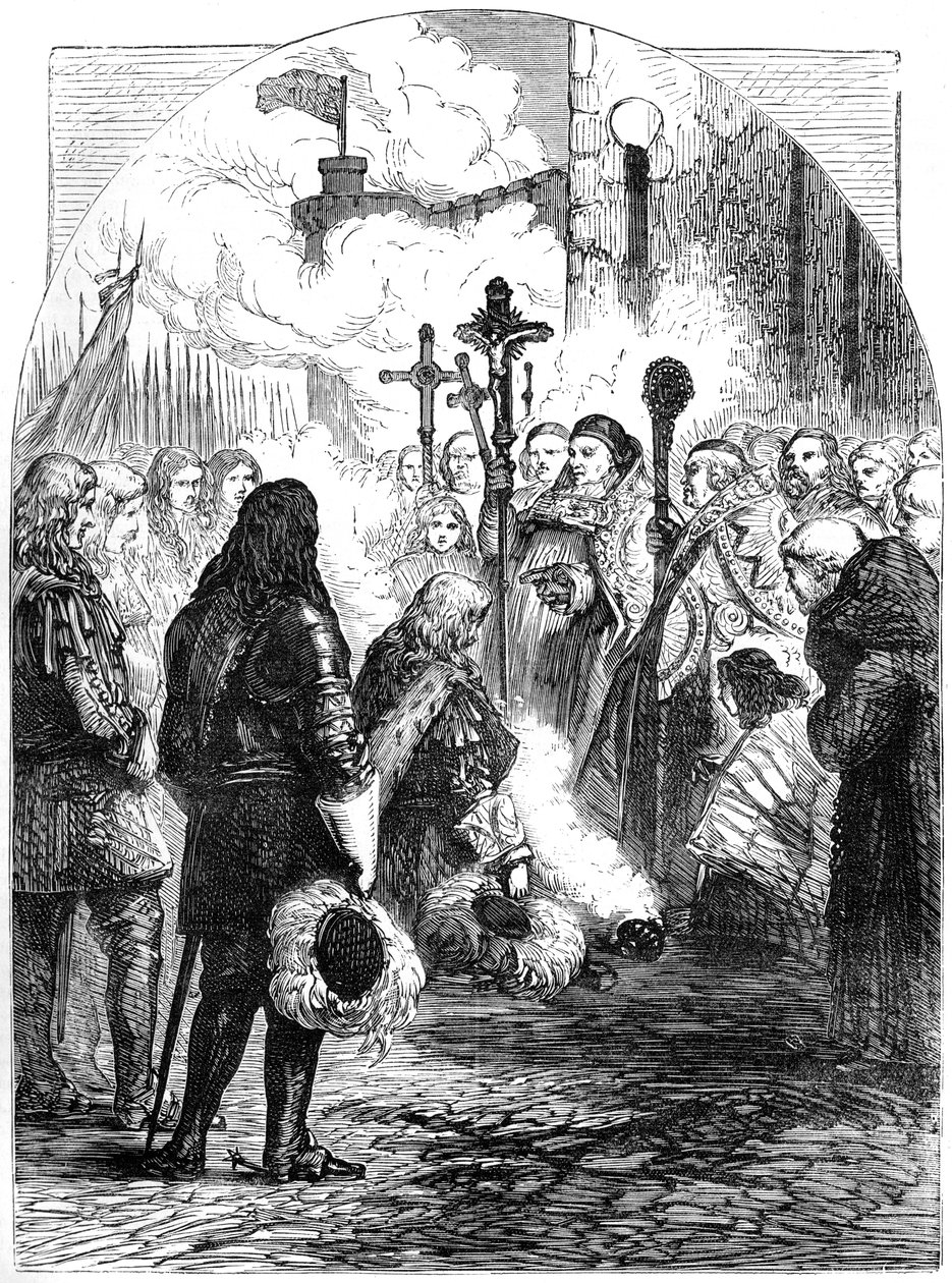 Réception de Jacques II à Dublin, vers 1689, XIXe siècle - Unbekannt