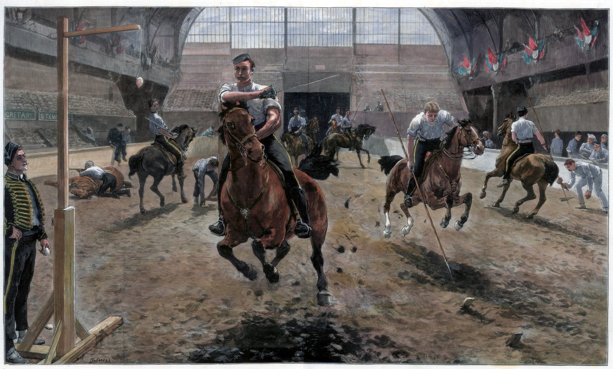 Répétition pour le Tournoi Militaire Royal au Agricultural Hall, Islington, Londres, 1886 - Unbekannt